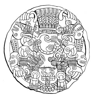 Aztec Designs Coloring Book Art Education